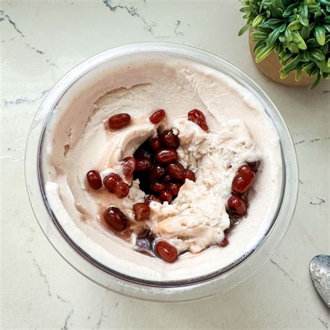 Ninja CREAMi Azuki Red Bean Ice Cream Recipe - Deliciously Rushed
