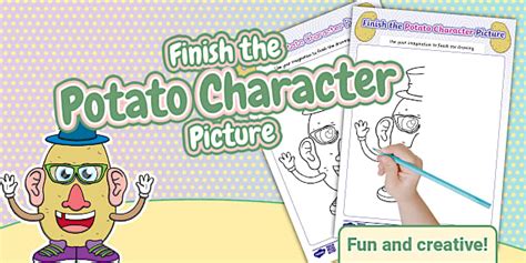 Finish the Potato Character Picture Worksheet