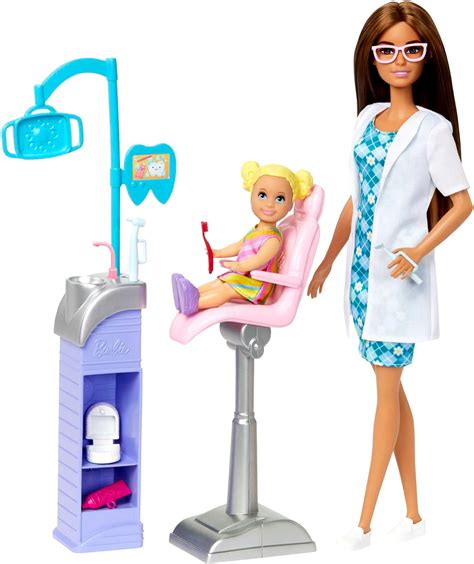 Barbie Careers New Dentist Doll and Playset with Accessories, Medical ...