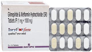 Isryl M 1 Forte Tablet 15: Uses, Side Effects, Price & Substitutes