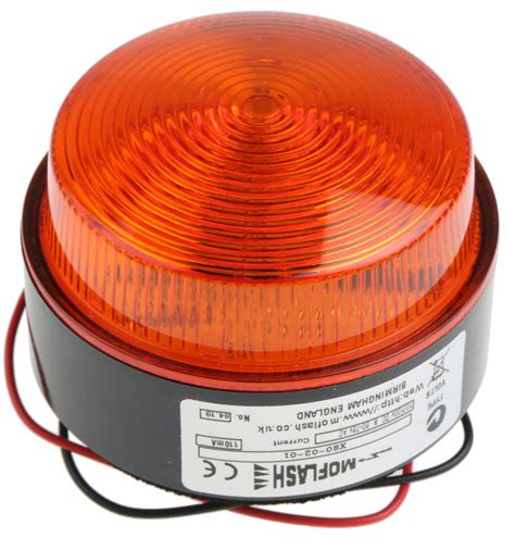 X80-02-01 Moflash | Moflash X80 Series Amber Flashing Beacon, 10 → 100 ...