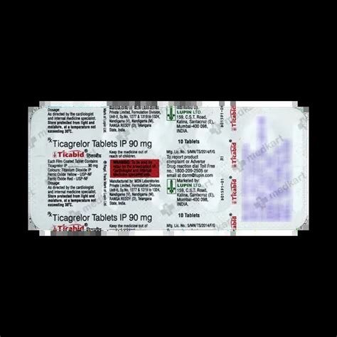 TICABID 90MG TABLET 10’S: Uses, Price, Side effects & Generic ...