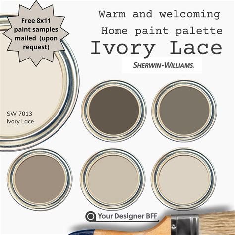 SW 7013 Ivory Lace Color Palette | Sherwin Williams Soft Neutral Paint ...