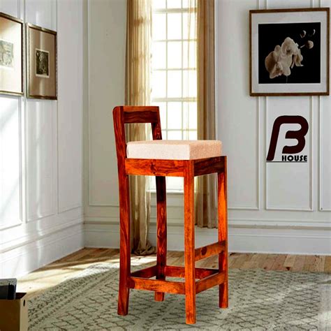 BHARAT FURNISH HOUSE-Bar Stool Brown | Bar Stool Chair | Bar Stool for ...