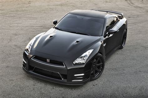 Download Nissan Gt R Jet Black Colour Wallpaper | Wallpapers.com