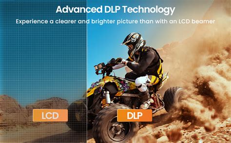 BYINTEK P20 Mini DLP Projector HD LED Wi-Fi Film Battery Operated ...