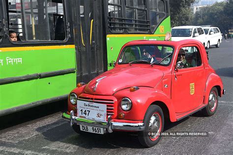 A vintage car takes part in the 52nd edition of 'The Statesman Vintage ...
