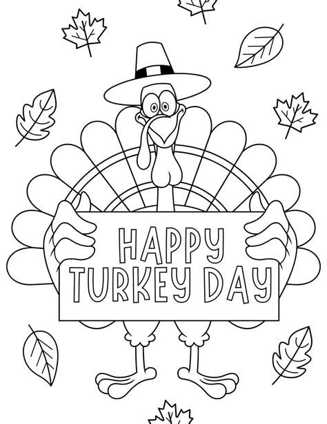 Happy Thanksgiving Coloring Pages Free