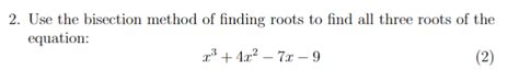 Bisection Method for Finding Roots Python 的图像结果