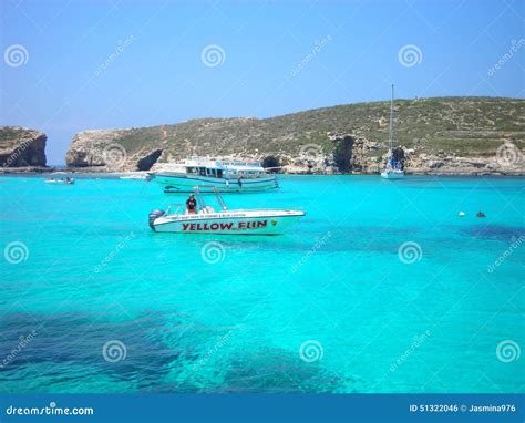Transparent, Cyan Waters of the Blue Lagoon, Malta Editorial Photo ...