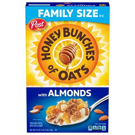 Post Honey Bunches of Oats with Almonds Cereal - Family Size - Shop ...