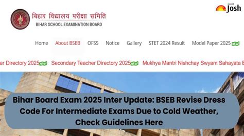 Bihar Board Exam 2025 Update: BSEB Revise Dress Code For Intermediate ...
