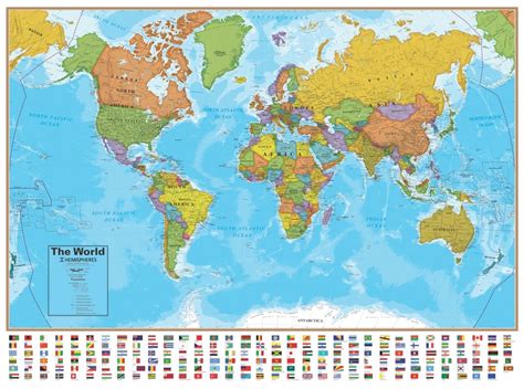 Wall Map of the World 的图像结果