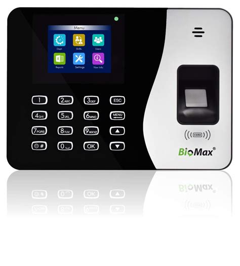 Biomax Bm20 Biometric Time Attendnace Machine with Inbuilt Battery ...