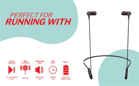 Corseca Hoop3 Bluetooth Stereo Wireless Sports Earphone with Built-in ...