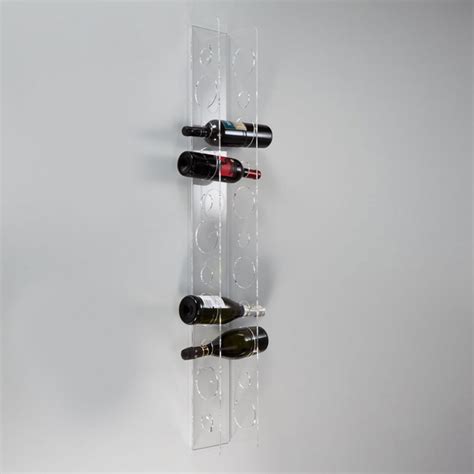 Wall-mounted Plastic Wine Bottle Holder Column Design