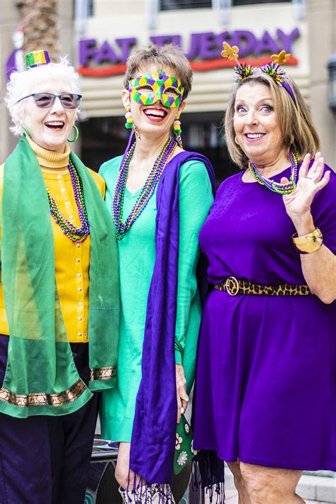 Excellent Outfits Using Mardi Gras Colors for women over 50