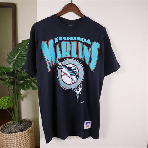 VTG Florida Marlins T shirt Size:... - Depop