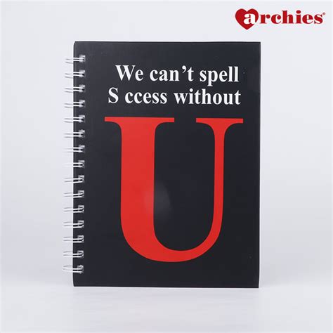 Success Motivational Quote Spiral Notebook