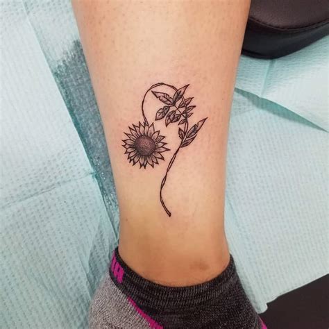 lion sunflower tattoo ideas