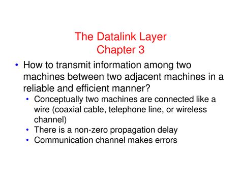Chapter 3-Data Link Layer-2020 - The Datalink Layer Chapter 3 • How to ...