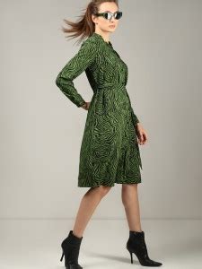 VERO MODA Women Fit and Flare Black, Green Dress - Buy VERO MODA Women ...