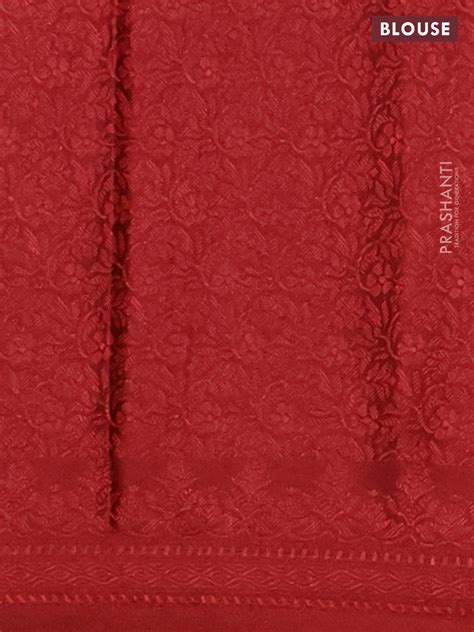 Banarasi semi crepe saree rust shade with allover thread & zari woven ...