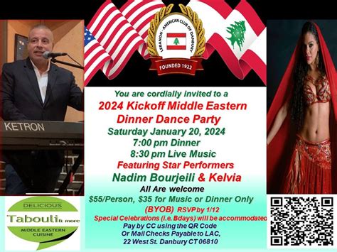 2024 Kickoff Middle East Dinner Dance by Tabouli & More & Musician ...