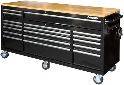 Husky 72 in. 18-Drawer Mobile Workbench with Solid India | Ubuy