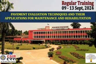 Training Programs | CSIR - Central Road Research Institute