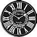 Buy Manor House Black Wall Clock | Ultra Quiet Quartz Mechanism | Hand ...