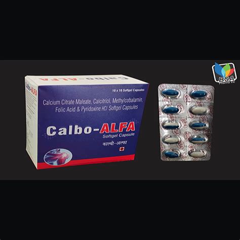 CALBO-ALFA Softgel Capsules BSA Pharma Inc.