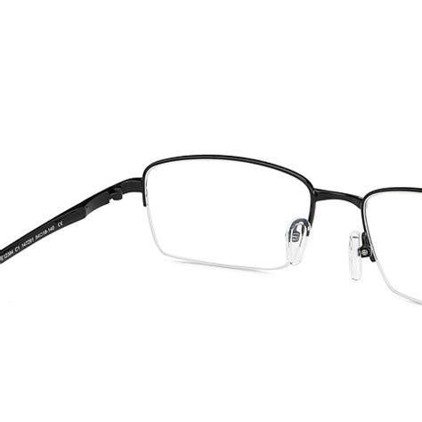 Buy Black Grey Half Rim Rectangle Lenskart Air LA Air fusion LA E12384 ...