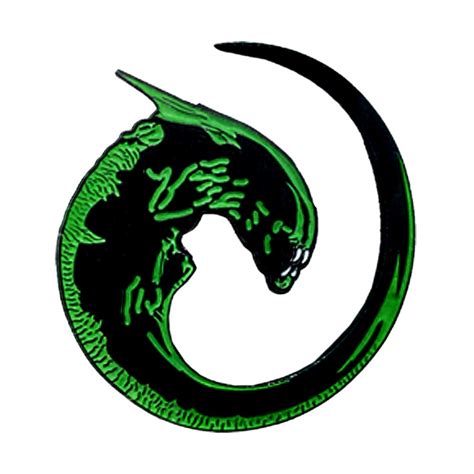 Alien Franchise Movies Enamel Pin | Glow In The Dark | Xenomorph Baby ...