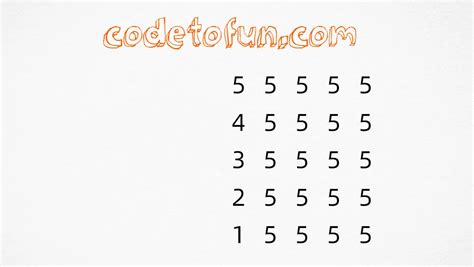 Image result for Number Pattern Coding Ninjas Python