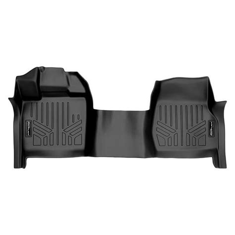Smartliner 1st Row Regular Cab Floor Mats Liner with Bench Seat & Vinyl ...