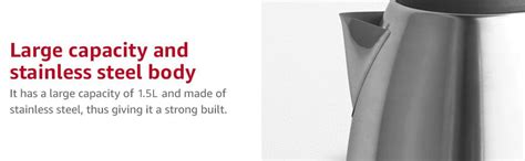 Buy Lifelong 1.5L 1500W Stainless Steel Electric Kettle, Over-Heating ...