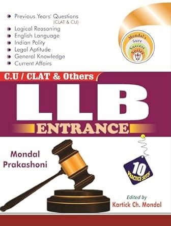 LLB Entrance C.U / CLAT & Others 10 Practice Sets (English Version ...