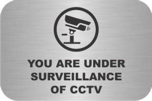 RLDigitalUnits You are Under CCtv Surveillance Stainless Steel Sign ...