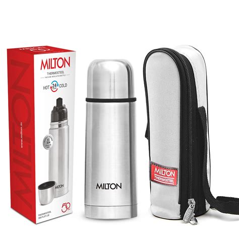 Milton Flip Lid 350 Thermosteel 24 Hours Hot and Cold Water Bottle with ...