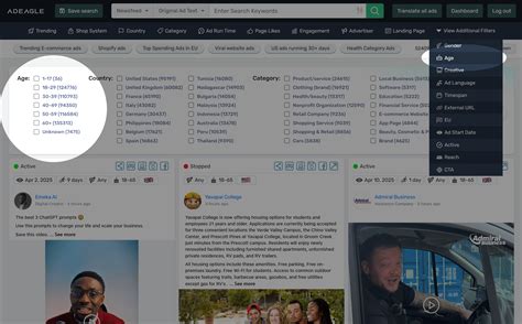 How to filter by age, gender and geographic location | AdEagle
