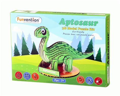 Funvention Aptosaur 3D Model Puzzle Kit - DIY 3D Puzzle for Kids ...