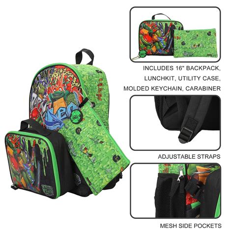 Teenage Mutant Ninja Turtles Backpack 5-Piece Set