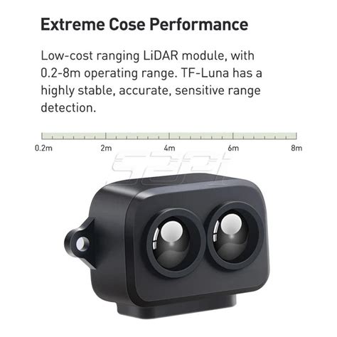 TF-Luna ToF LiDAR Module - 8 Meters Distance Sensor