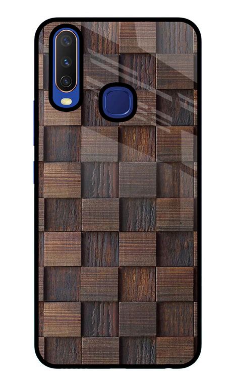 Buy Now Wooden Cube Design Glass Case for Vivo Y11/Y12/U10 Online ...