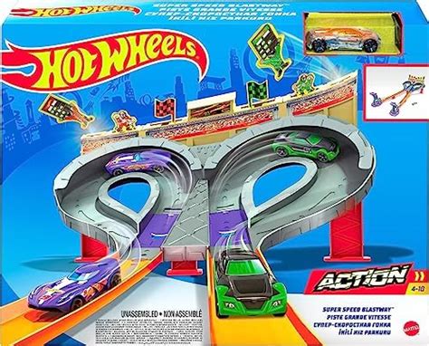 Buy Hot Wheels HOT WHEELS SUPER SPEED BLASTWAY Track Set Online at Low ...