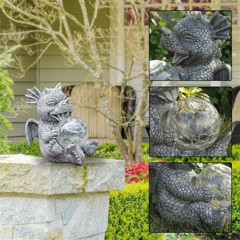 GARDENWHISPER GARDEN WHISPER Dragon Statue Outdoor Decor, Dragon India ...