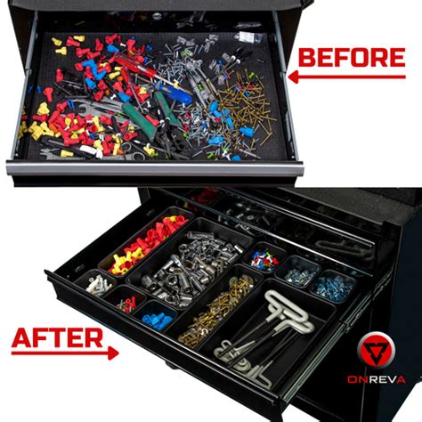 Buy Tool Box Organizer tray set Storage Bins Rolling Toolbox Cabinet ...