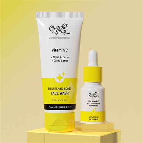 Vitamin C Face Care Combo (Brightening Boost Face Wash - 100ml | 10% V ...