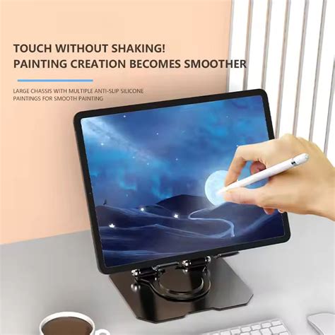 Adjustable Tablet Stand 360 Rotation Holder With Heat Dissipation Desi